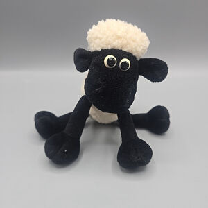 GUND Wallace & Gromit Shaun Sheep Vintage Plush Bean Bags 7” Tags 1989